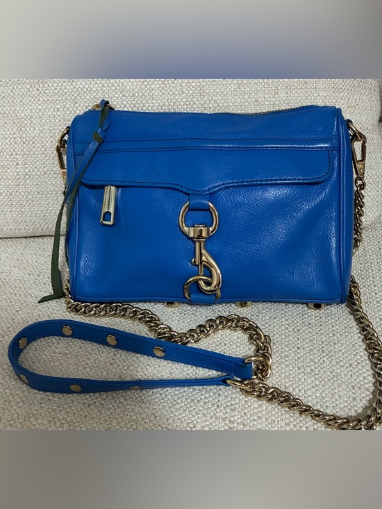 Rebecca
Minkoff EUC Blue Leather
Crossbody Bag, w/Silver-Tone
Accents - Picture 7 of 12